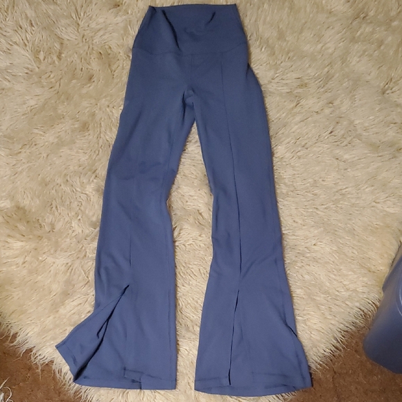 Yogalicious Lux Mia Leggings FLARED High Rise Women’s Gray Leggings Sz Small - Picture 2 of 7